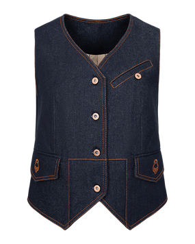 Джинсовий жилет 28 GLOW RAW DENIM 28-GLOW-RD-S фото