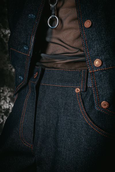 Джинсовий жилет 28 GLOW RAW DENIM 28-GLOW-RD-S фото
