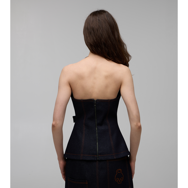 Асиметричний денім-корсет 33 ONYX RAW DENIM 33-ONYX-RD-XS фото