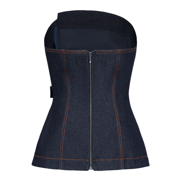 Асиметричний денім-корсет 33 ONYX RAW DENIM 33-ONYX-RD-XS фото